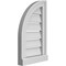 Ekena Millwork Quarter Round Top Left Surface Mount PVC Gable Vent w/ 2"W x 2"P Brickmould Sill Frame, 12"W x 20"H GVPQL12X2003SF - alternate 2